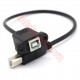 Cable USB Type B Male sang Type B Female có gá bắt vít